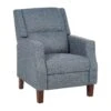 EGERSUND - TV-fauteuil - Blauw - Fluweel 1 EGERSUND - TV-fauteuil - Blauw - Fluweel -LeenBakker Winkel 1000118496