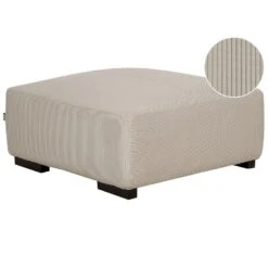 LUNGO - Ottomaan - Beige - Corduroy