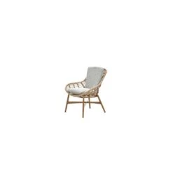 Castello Lounge Fauteuil - Light Teak Look - Natural Rotan-merino Sand