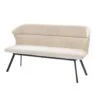 Eetkamerbank Rechthoek - Beige Stof - 160x60x88cm - Avery -LeenBakker Winkel 1000128316