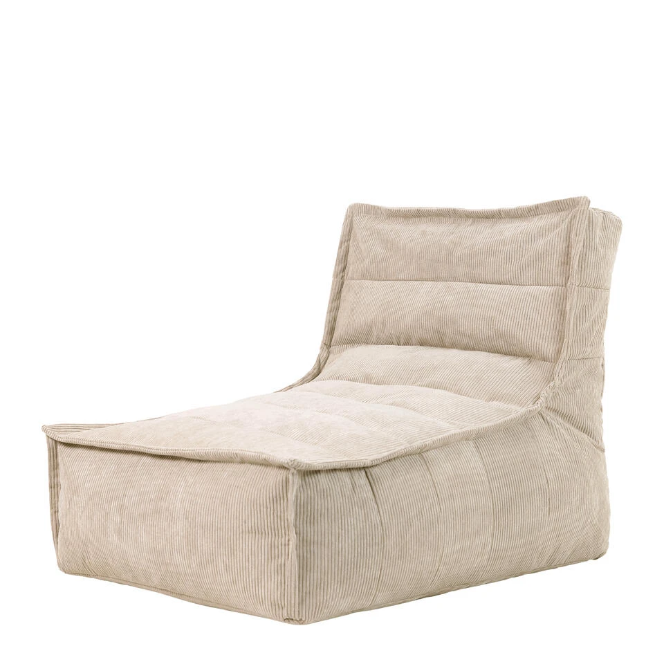 Icon Zitzak Lounger Otto - Corduroy Zitzak Volwassenen - Beige 3 Icon Zitzak Lounger Otto - Corduroy Zitzak Volwassenen - Beige