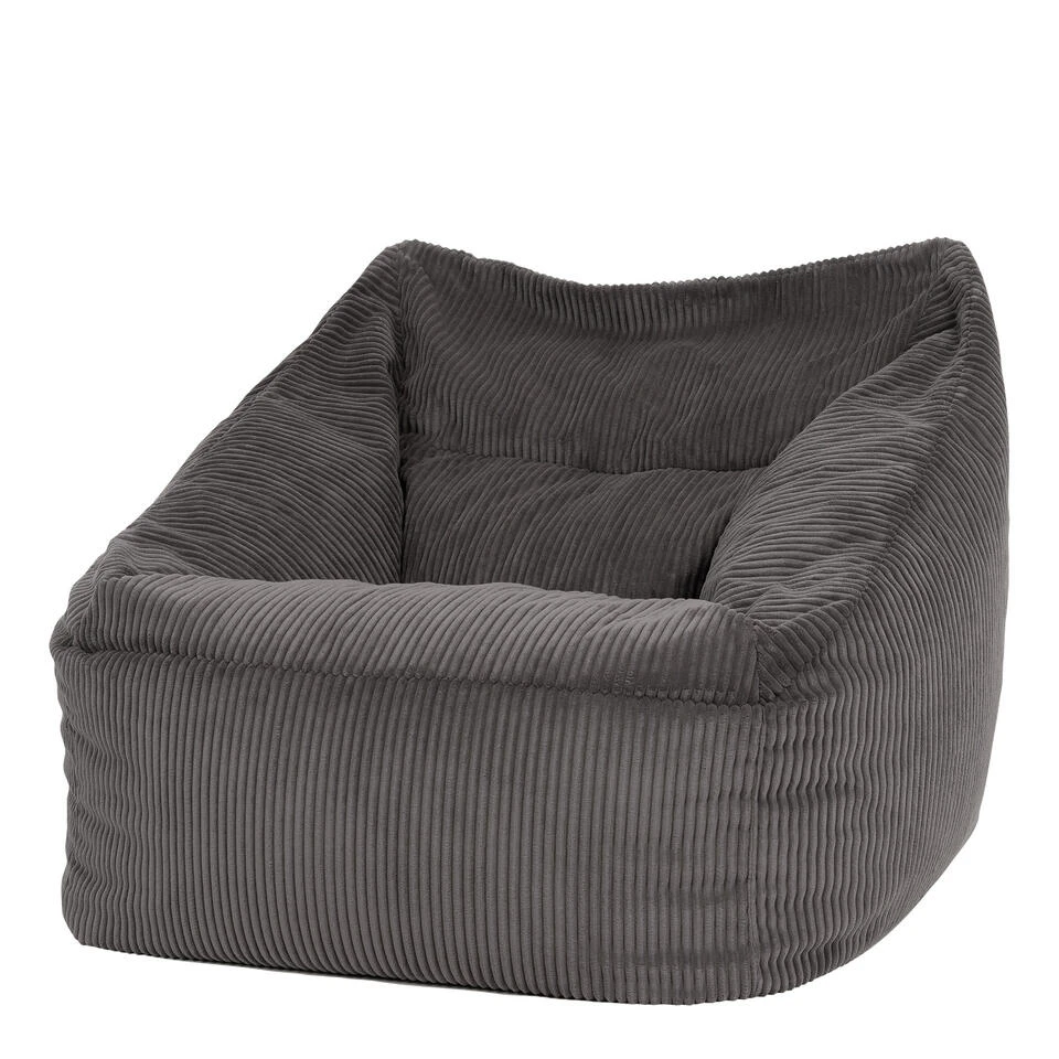 Icon Zitzack Morgan - Corduroy Zitzakfauteuil - Houtskool 3 Icon Zitzack Morgan - Corduroy Zitzakfauteuil - Houtskool