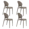 Housecraft Sjoerd Tuinstoelen Kunststof Grijs - Set Van 4 -LeenBakker Winkel 1000130452
