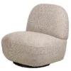Salonstoel Swivel Van Metaal En Beige Fluweel -LeenBakker Winkel 1000130575