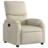 VidaXL - Fauteuil - Crème - Kunstleer -LeenBakker Winkel 1000131554