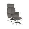 LABEL51 Fauteuil Verdal - Antraciet - Cosmo - Incl. Hocker - 79x77x109 Cm 2 LABEL51 Fauteuil Verdal - Antraciet - Cosmo - Incl. Hocker - 79x77x109 Cm -LeenBakker Winkel 1000132006