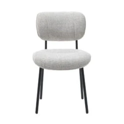 Eetkamerstoel Zonder Armleuning - Off White Stof - Buffalo - Set Van 2