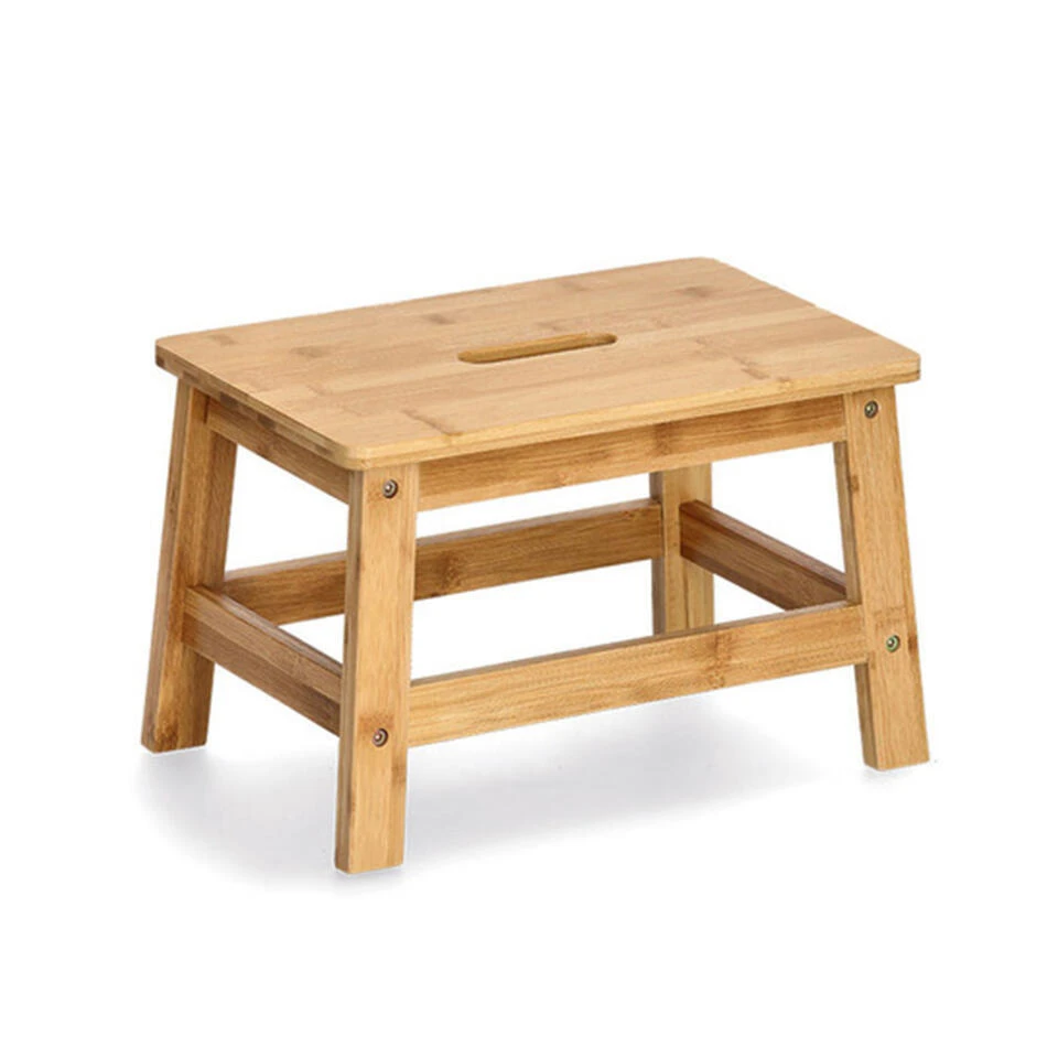 Merkloos Zeller Voetenbankje/krukje - Bamboe - 38 X 26 X 25 Cm - Opstapje 2 Merkloos Zeller Voetenbankje/krukje - Bamboe - 38 X 26 X 25 Cm - Opstapje