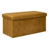 Atmosphera Poef/hocker - Opvouwbaar - Okergeel - 76 X 38 X 38 Cm