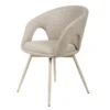 Eetkamerstoel Draaibaar - Stof Beige - 56x59x78cm - Nina 2 Eetkamerstoel Draaibaar - Stof Beige - 56x59x78cm - Nina -LeenBakker Winkel 1000134983