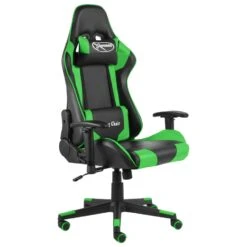 VidaXL - Gamingstoel - Groen - PVC
