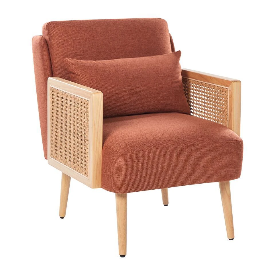 ORUM - Fauteuil - Oranje - Rotan 3 ORUM - Fauteuil - Oranje - Rotan