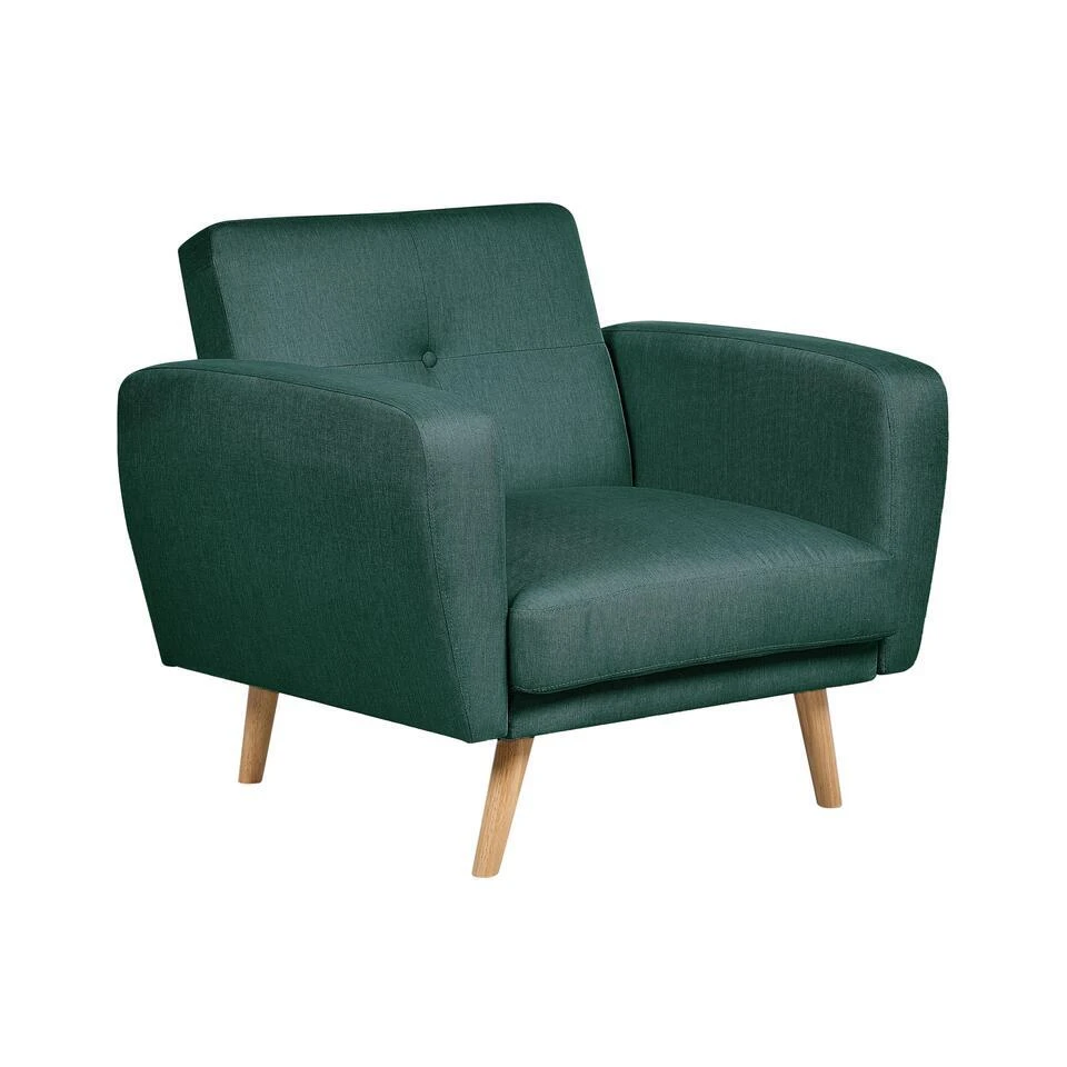 FLORLI - Fauteuil - Groen - Polyester 3 FLORLI - Fauteuil - Groen - Polyester