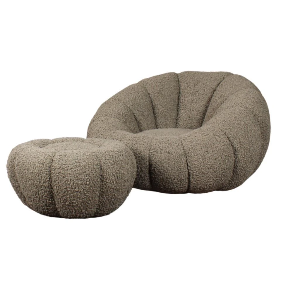 DS4U - Olivia DLX Fauteuil Teddy - Groen 3 DS4U - Olivia DLX Fauteuil Teddy - Groen