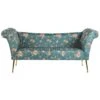 NANTILLY - Chaise Longue - Blauw - Symmetrisch - Fluweel