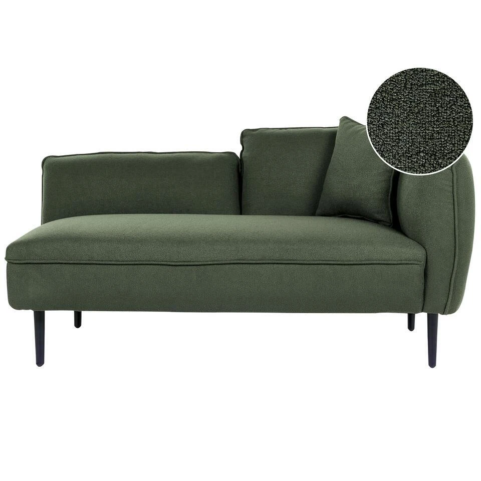 CHEVANNES - Chaise Longue - Groen - Polyester 3 CHEVANNES - Chaise Longue - Groen - Polyester