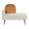 ARCEY - Chaise Longue - Wit - Fluweel -LeenBakker Winkel 1000142912