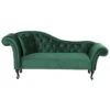 LATTES - Chaise Longue - Groen - Linkerzijde - Fluweel