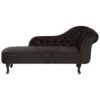 NIMES - Chaise Longue - Bruin - Rechterzijde - Fluweel -LeenBakker Winkel 1000142935