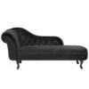 NIMES - Chaise Longue - Zwart - Linkerzijde - Fluweel 2 NIMES - Chaise Longue - Zwart - Linkerzijde - Fluweel -LeenBakker Winkel 1000142955