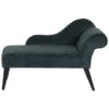 BIARRITZ - Chaise Longue - Groen - Rechterzijde - Fluweel -LeenBakker Winkel 1000142961