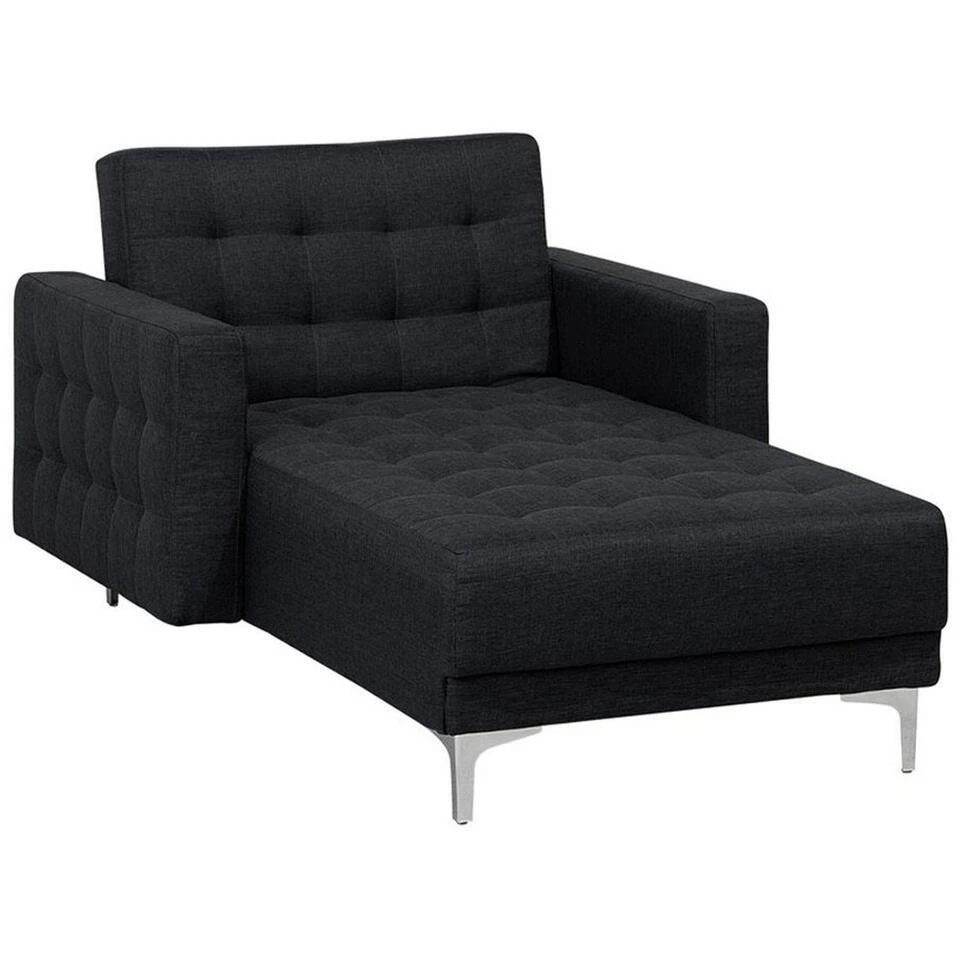 ABERDEEN - Chaise Longue - Grijs - Symmetrisch - Polyester 3 ABERDEEN - Chaise Longue - Grijs - Symmetrisch - Polyester