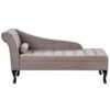PESSAC - Chaise Longue - Taupe - Linkerzijde - Fluweel 2 PESSAC - Chaise Longue - Taupe - Linkerzijde - Fluweel -LeenBakker Winkel 1000142972
