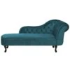 NIMES - Chaise Longue - Blauwgroen - Rechterzijde - Fluweel 2 NIMES - Chaise Longue - Blauwgroen - Rechterzijde - Fluweel -LeenBakker Winkel 1000142990