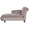 LORMONT - Chaise Longue - Taupe - Rechterzijde - Fluweel -LeenBakker Winkel 1000142996
