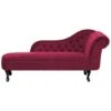 NIMES - Chaise Longue - Rood - Rechterzijde - Fluweel 1 NIMES - Chaise Longue - Rood - Rechterzijde - Fluweel -LeenBakker Winkel 1000142997