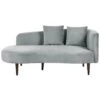 CHAUMONT - Chaise Longue - Lichtgrijs - Rechterzijde - Fluweel -LeenBakker Winkel 1000143004