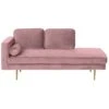 MIRAMAS - Chaise Longue - Roze - Linkerzijde - Fluweel 1 MIRAMAS - Chaise Longue - Roze - Linkerzijde - Fluweel -LeenBakker Winkel 1000143005