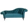 LATTES - Chaise Longue - Blauw - Rechterzijde - Fluweel 1 LATTES - Chaise Longue - Blauw - Rechterzijde - Fluweel -LeenBakker Winkel 1000143025