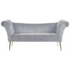 NANTILLY - Chaise Longue - Grijs - Symmetrisch - Fluweel 2 NANTILLY - Chaise Longue - Grijs - Symmetrisch - Fluweel -LeenBakker Winkel 1000143026