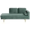MIRAMAS - Chaise Longue - Groen - Rechterzijde - Fluweel -LeenBakker Winkel 1000143043