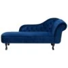 NIMES - Chaise Longue - Blauw - Rechterzijde - Fluweel 2 NIMES - Chaise Longue - Blauw - Rechterzijde - Fluweel -LeenBakker Winkel 1000143053