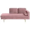 MIRAMAS - Chaise Longue - Roze - Rechterzijde - Fluweel 2 MIRAMAS - Chaise Longue - Roze - Rechterzijde - Fluweel -LeenBakker Winkel 1000143056