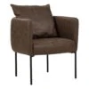 MALMOS - Fauteuil - Donkerbruin - Kunstleer 1 MALMOS - Fauteuil - Donkerbruin - Kunstleer -LeenBakker Winkel 1000144241