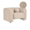LEIREN - Fauteuil - Beige - Bouclé -LeenBakker Winkel 1000144265
