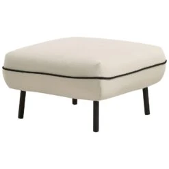 TONSBERG - Ottomaan - Lichtbeige - Polyester