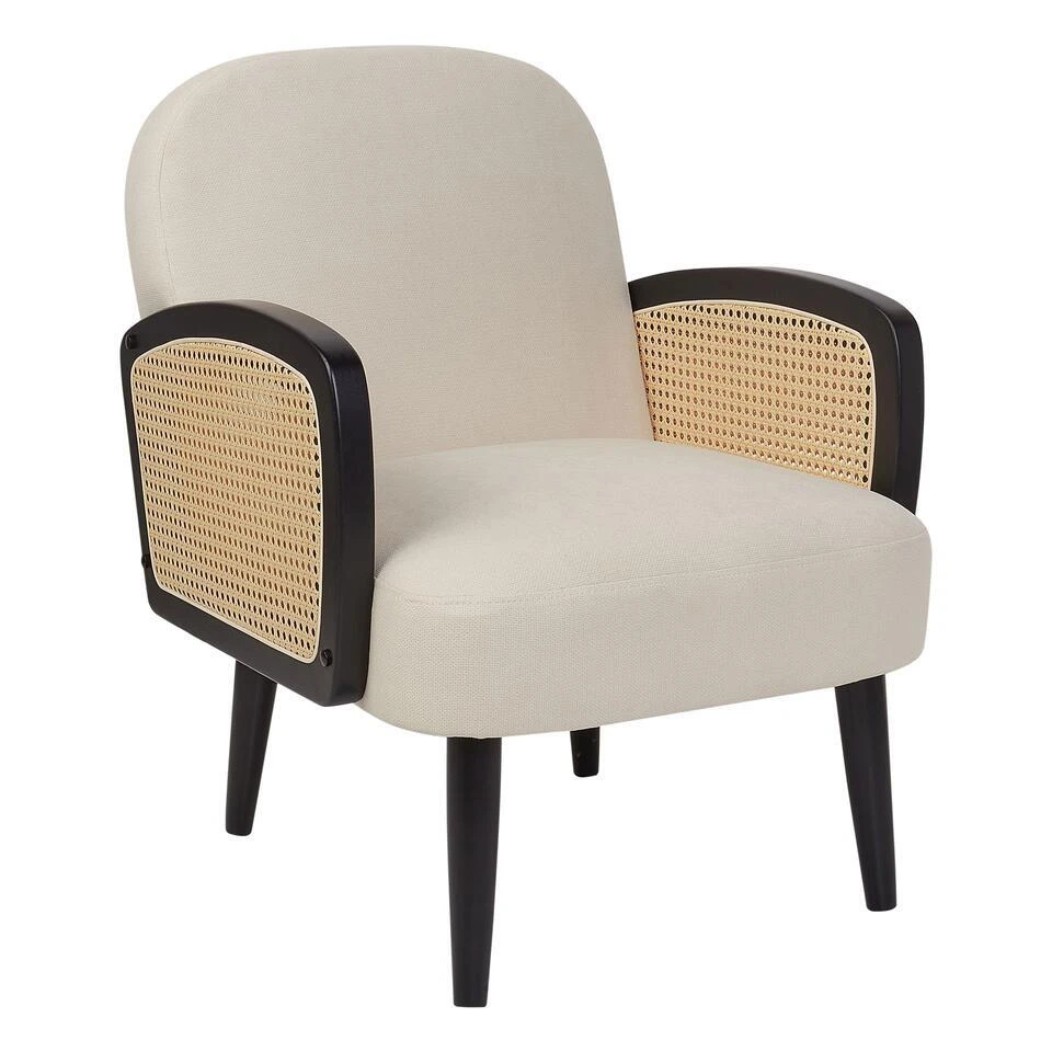 DVENBERG - Fauteuil - Lichtbeige/Zwart - Stof 3 DVENBERG - Fauteuil - Lichtbeige/Zwart - Stof