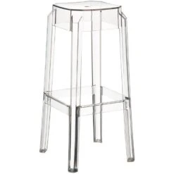 CLP Barkruk FOX Natura Frame - Kunststof - Transparant