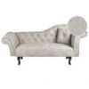 LATTES II - Chaise Longue - Taupe - Rechterzijde - Fluweel -LeenBakker Winkel 1000154374