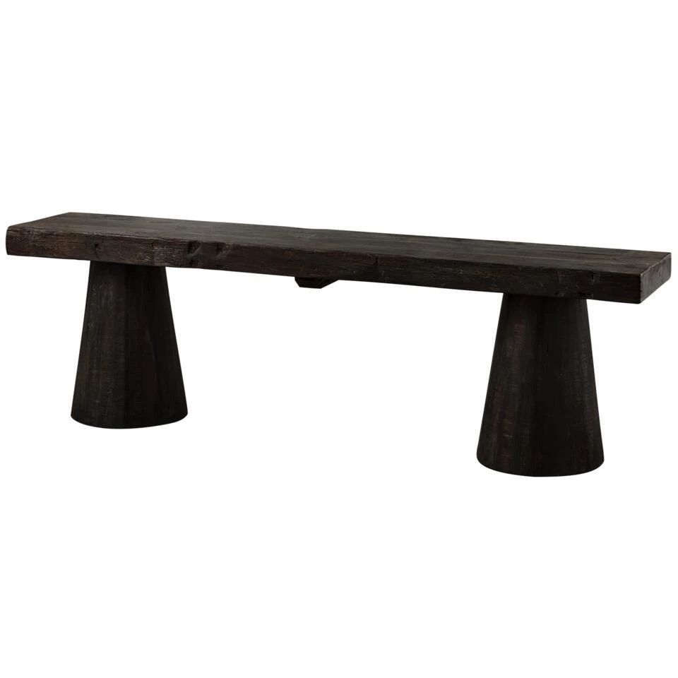 WOOOD Clyde Bankje - Hout - Donkerbruin - 45x150x30 3 WOOOD Clyde Bankje - Hout - Donkerbruin - 45x150x30