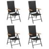 VidaXL - Tuinstoelen - Zwart - Poly Rattan - 4 Stuks 2 VidaXL - Tuinstoelen - Zwart - Poly Rattan - 4 Stuks -LeenBakker Winkel 1000158720
