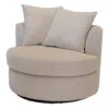 Fauteuil Beige Stof - Zithoogte 45cm - Thony Luxe