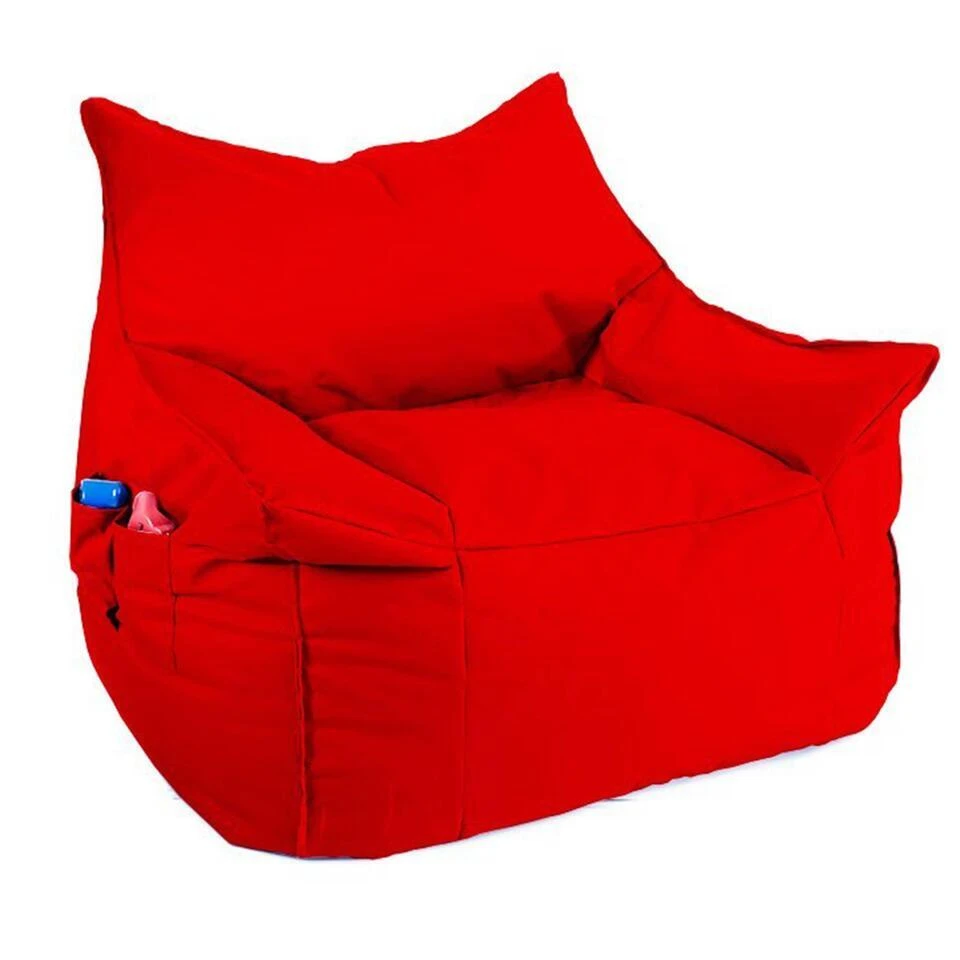 Emob Atelier Del Sofa Poef - Waterdicht Piepschuim - Rood 3 Emob Atelier Del Sofa Poef - Waterdicht Piepschuim - Rood