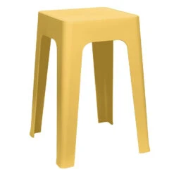 Home Deco Factory Zit Krukje/stoel - Geel - D34 X H47 Cm