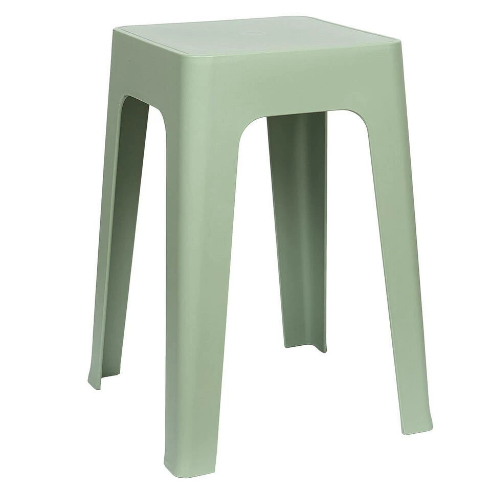 Home Deco Factory Zit Krukje/stoel - Groen - D34 X H47 Cm 3 Home Deco Factory Zit Krukje/stoel - Groen - D34 X H47 Cm