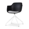 Nolon Nola-Liz Eetkamerstoel Zwart - Lichtgrijs - Draaibaar - Wit 1 Nolon Nola-Liz Eetkamerstoel Zwart - Lichtgrijs - Draaibaar - Wit -LeenBakker Winkel 1000168364